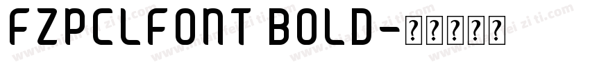 FZPCLFONT BOLD字体转换